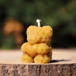 Świeca dekoracyjna Miś z Sercem